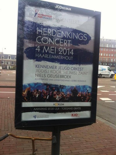 affiche herdenkingsbijeenkomst